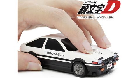 『頭文字D』藤原拓海の愛車ハチロク・トレノ（AE86）無線マウスに刷新モデルが登場。ライト開閉ギミック搭載、操作時の安定感と快適性にも配慮【予約開始】