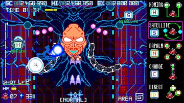 『Blaze of Storm』ハイスピードなサイバー縦スクシューティングが2月19日発売。5つのサブウェポンを駆使して電脳空間のボスに挑め