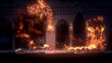 『Nocturnal 2』炎をあやつり、炎を絶やさず冒険するメトロイドヴァニアの無料体験版が配信。暗闇に沈んだペルシャ建築風の街並みと橙色の軌跡のコントラストが美しい