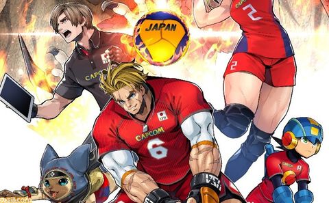 カプコンと日本バレーボール協会がコラボ。春麗、ロックマン、ルークらのユニフォーム姿を描いたコラボイラスト公開