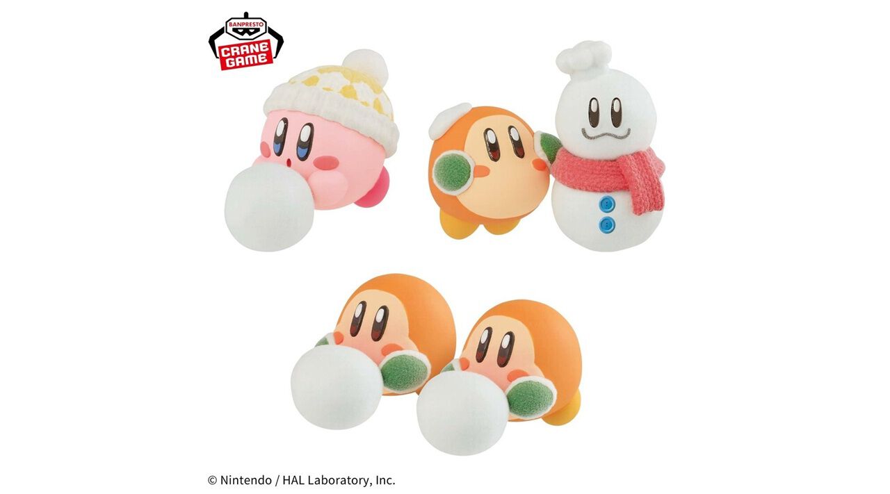 星のカービィ】カービィとワドルディが楽しそうに雪遊び♪ 質感も