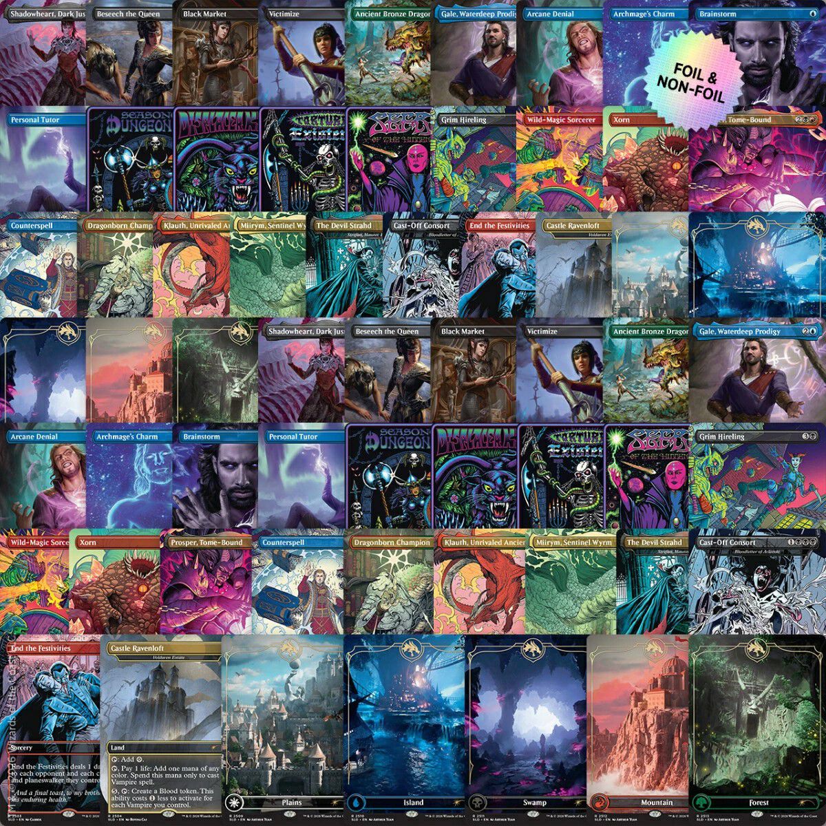 龍*庵様 マジック：ザ・ギャザリング カードまとめセット MTG×D＆D】コラボカードが予約開始。フォイル版＆非フォイル版がセット