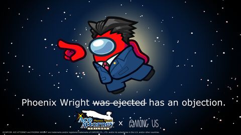 【Among Us】『逆転裁判』の主人公・成歩堂龍一のコラボスキンが期間限定で無料配布中。おなじみのスーツと髪型で「異議あり！」できる