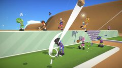 『スーパーバトルゴルフ』打順関係なしのリアルタイム乱戦ゴルフ。最大8人がロケランやゴルフカートで妨害、めざせ最速カップイン【本日発売】