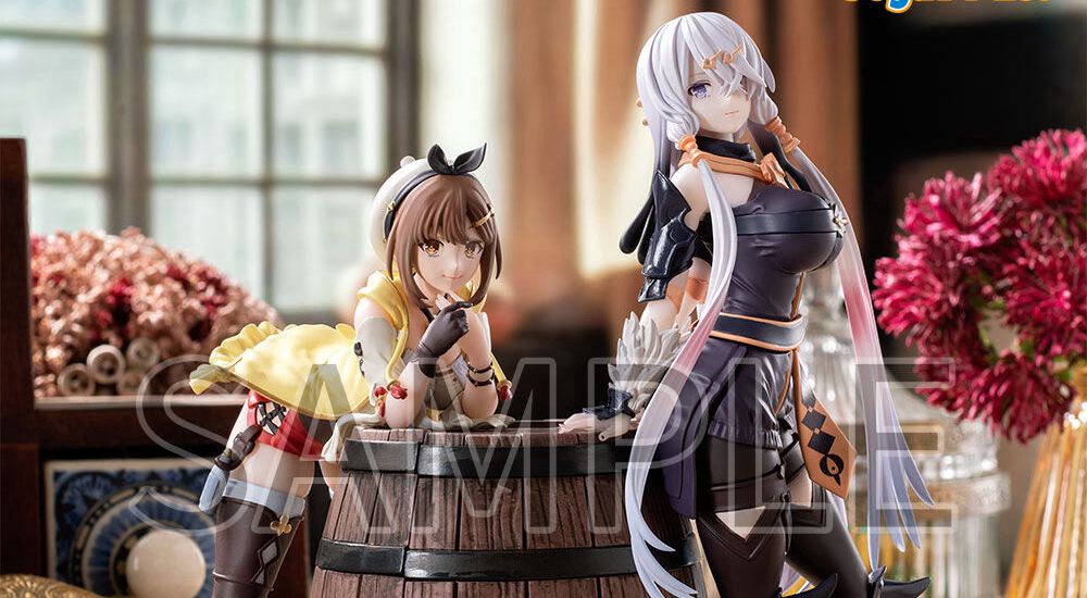 ライザのアトリエ』ライザとリラを樽型台座でディスプレイ。単体でも