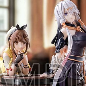 『ライザのアトリエ』ライザとリラを樽型台座でディスプレイ。単体でも組み合わせてもかわいいLuminastaフィギュア