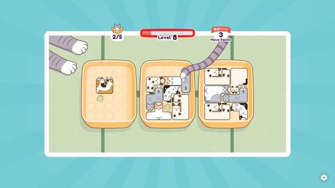 『ネネコネコ』寝相の悪いネコたちを箱にぴったりしまっちゃえ。シンプルかわいいパズルゲームの体験版がSteamにて配信