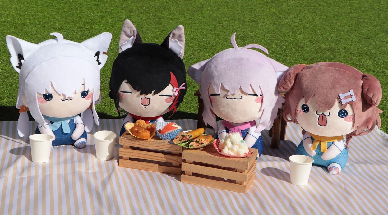 ホロライブ】白上フブキ、大神ミオらのもちぴこぬいぐるみや獅白ぼたん