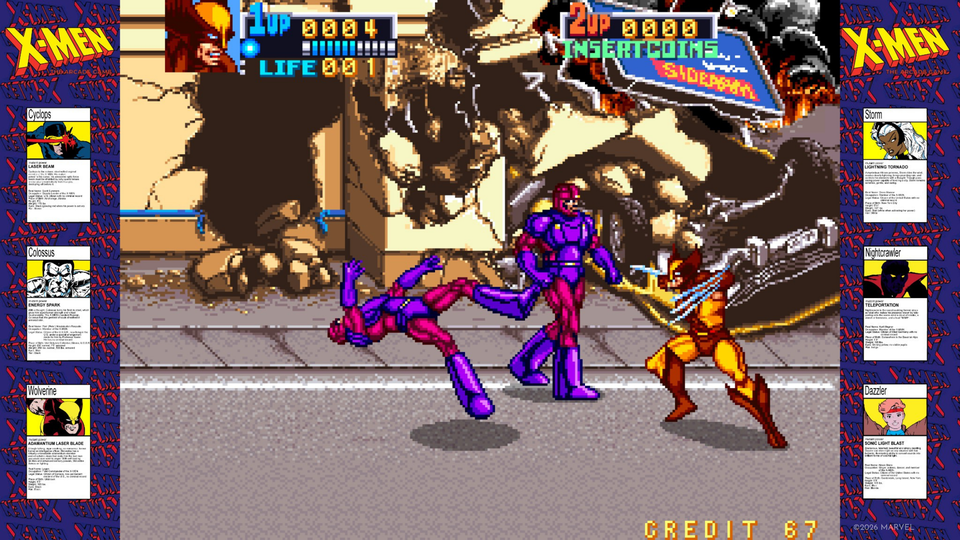 往年のマーベルヒーローゲーム6作品を収録した『MARVEL MaXimum Collection』が海外で発表。KONAMIのアーケード版『X-Men』はオンラインマルチにも対応