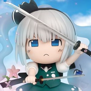 【東方Project】魂魄妖夢と十六夜咲夜がゆっくり風デフォルメフィギュア化。付属パーツのゆるゆるな表情もかわいい