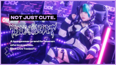 “ToxicaT”ゲーマー女子に向けたルームウェアブランドが登場。長時間プレイも快適な着心地と“毒カワイイ”デザインが特徴