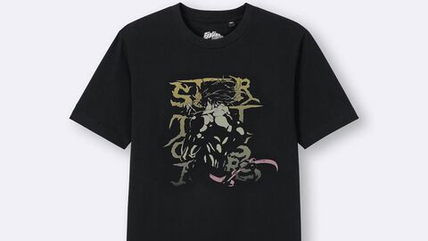 『ジョジョ』GUコラボアパレルが4月24日より発売。DIO、承太郎、イギー、ジョニィたちをモチーフにした1部から7部までのTシャツがそろい踏み