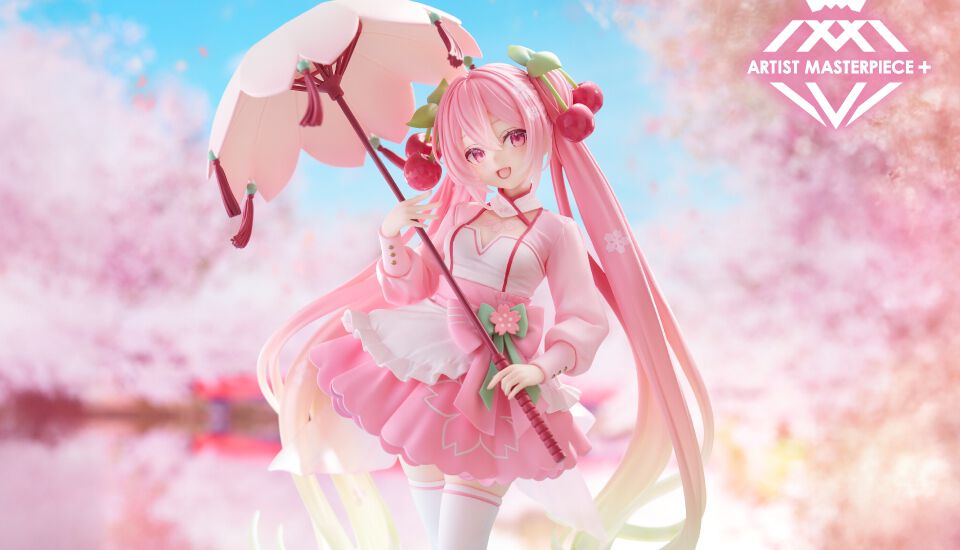 桜ミク】タイトーの最上級フィギュアブランド“AMP＋”に再び。桜を 