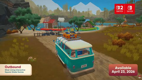 『アウトバウンド』自分だけのキャンピングカーで走る癒やしのオープンワールドアドベンチャーの発売日が4月24日に決定【インディーワールド】