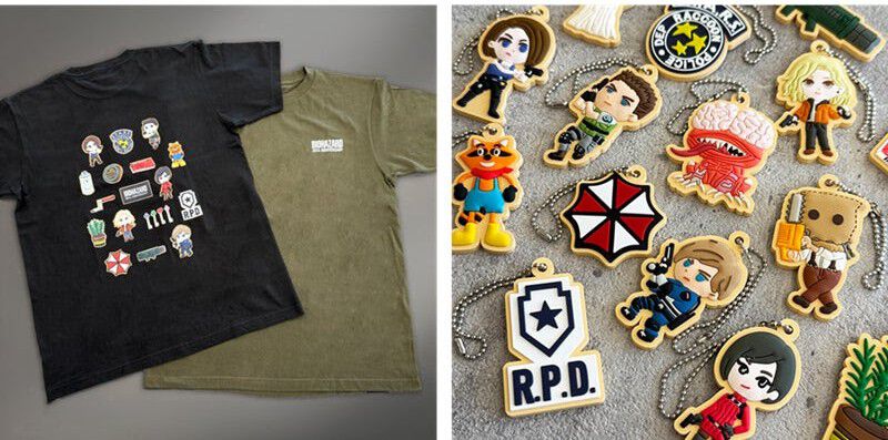 『バイオハザード』グレースやレオンたちがアイシングクッキー風キーホルダーやぷっくりシール、Tシャツに。3月20日発売予定