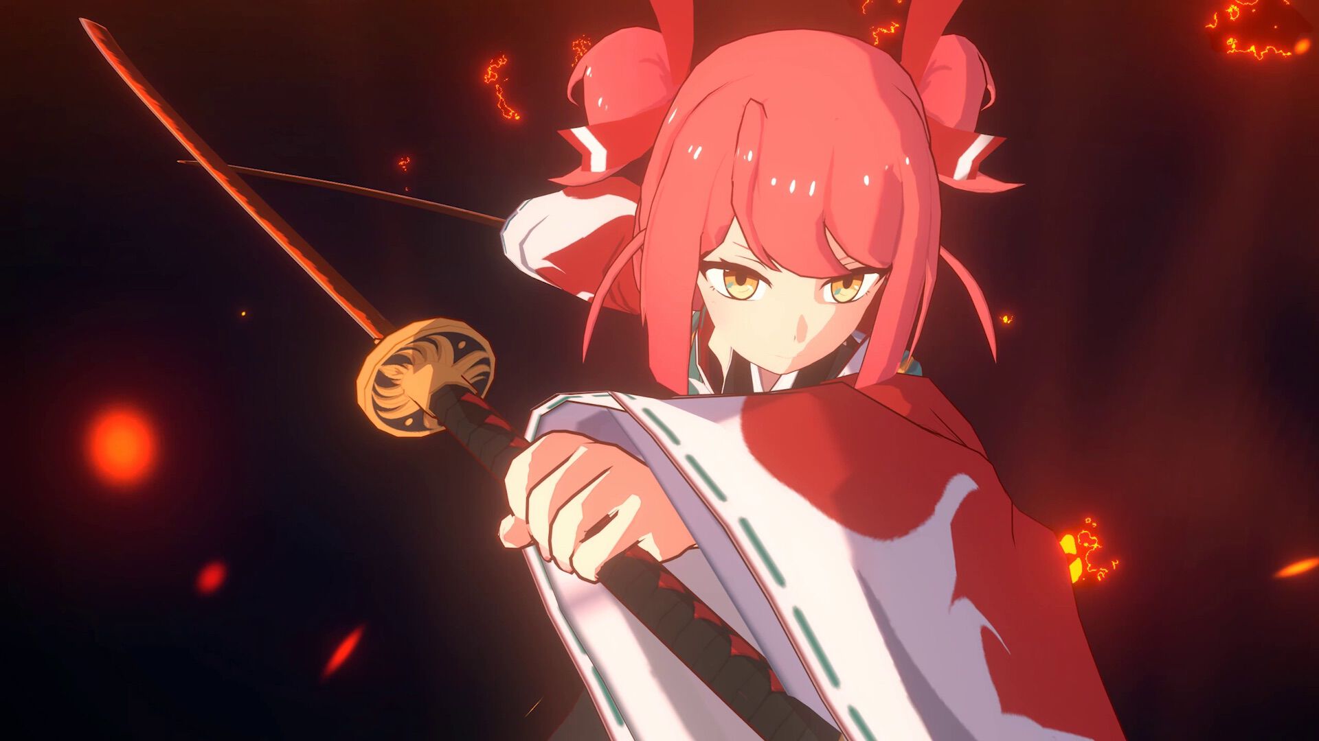 『炎姫』回避&パリィで弾幕を捌き、華麗なコンボを叩き込め！　アニメ表現にこだわった妖魔討伐3Dアクションが本日（3/4）発売