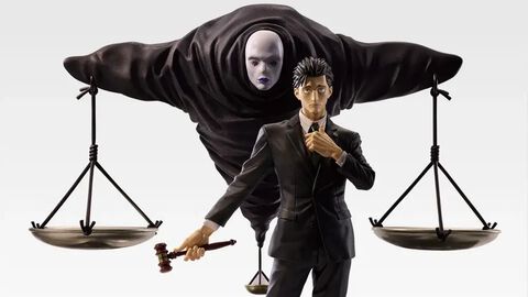 『呪術廻戦 死滅回游』一番くじが本日（3/7）発売。ラストワン賞は「やり直しだ」のシーンを彷彿とさせる日車寛見のフィギュア。後ろには“ジャッジマン”もいる