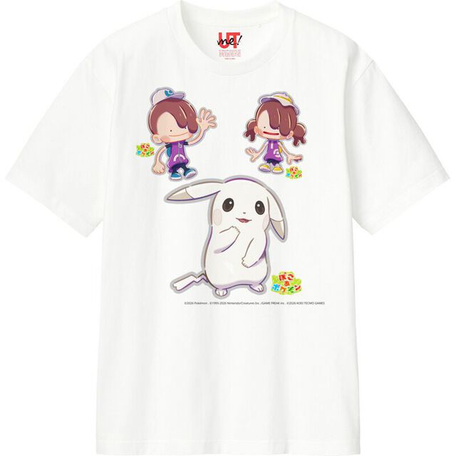 『ぽこ あ ポケモン』うすいろピカチュウのオリジナルシャツが作れる。ユニクロのかんたんグッズ制作サービス“UTme!”にスタンプ追加