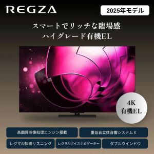 『TVS REGZA 55V型 4K有機ELテレビ X8900R』