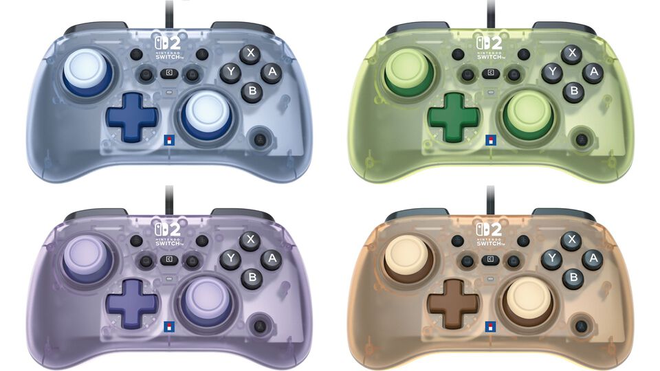 ホリ製Switch2用ミニコントローラー“ホリパッド ターボ ミニ for Switch2”4月発売。クリアカラー全5色展開、コンパクト＆リーズナブル価格で使いやすい。