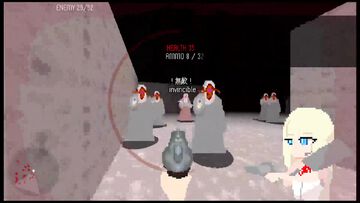 『ギャルトムラ』今度のギャルは包丁と銃で異界化した村を蹂躙。『カルトに厳しいギャル』Crush-vAdinの新作ドット絵FPSが配信開始