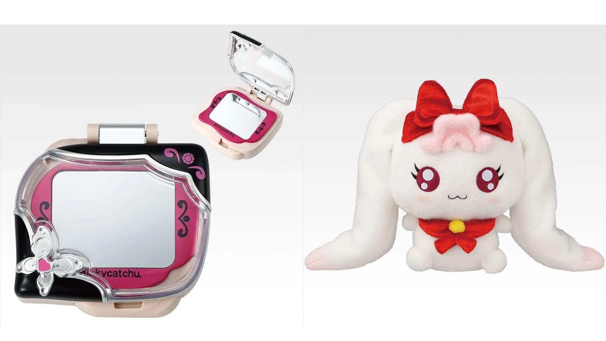 プリキュア　一番くじ　B賞　ピンキーキャッチュ　コンパクトミラー　オマケ付き プリキュア 一番くじ B賞 ピンキーキャッチュ コンパクトミラー おまけ