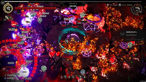 『グラインドサバイバー』弾幕地獄をなぎ倒す高速アクションローグライトが発売。ランダム戦利品のハクスラ要素がプラスされ多彩なビルド構築が楽しめる