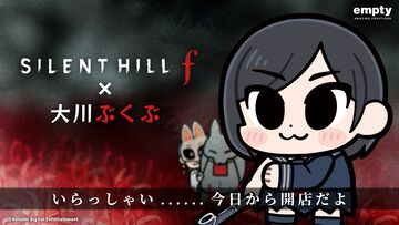 『サイレントヒルf』雛子と狐面の男の大川ぶくぶ描き下ろしグッズが登場。セリフ入りアクキーやぬいぐるみマスコットなど