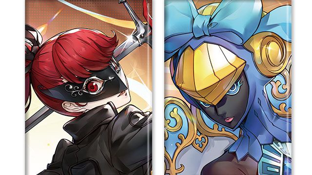 ペルソナ5　アクリルバッジ　かすみ P5X』芳澤 かすみ（コードネーム：ヴァイオレット）のゲーム内イラスト
