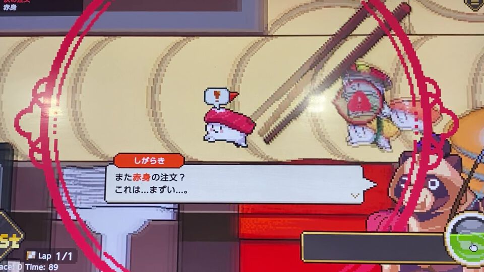 『わびさび寿司ダービー』かわいすぎるドット絵“スシ”にひとめぼれ。箸に捕まったら一貫の終わりだがお金は稼げるレース育成シム【TIGS2026】