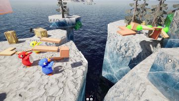 『LINK penguins』ペンギンの最大8人協力橋づくりゲームが4月7日発売。木材からピアノまで何でもつないでカオスな道中を駆け抜けろ