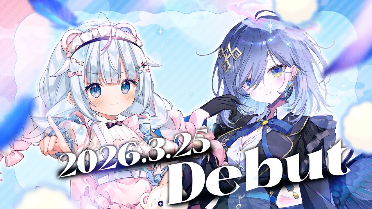 eスポーツチーム“REJECT”発の新たなVTuber・白熊つららさん、鴉羽そら 