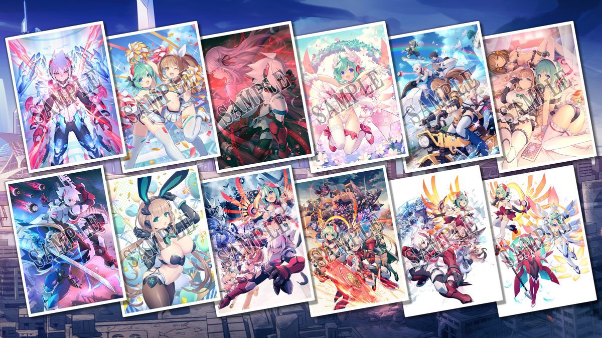 白き鋼鉄のX THE OUT OF GUNVOLT アクリルプレート　店舗特典 白き鋼鉄のX 1+2 デュアルコレクション』描き下ろし店舗別特典イラスト