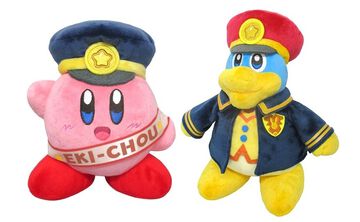 『星のカービィ』駅長姿のカービィ、デデデのぬいぐるみなどが復刻。電車ごっこをモチーフとした“プププトレイン”のグッズ販売イベントが3月27日開催