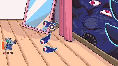 元人間のねずみが悪霊を祓う『ねずみバスターズ！』Switch版が発売決定。『メグとばけもの』のOdencatが手掛けるドットホラーアドベンチャー