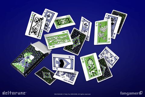 『UNDERTALE』＆『DELTARUNE』の新グッズ登場。オメガフラウィーのポスターやランサーたちのトランプなどがラインアップ。トランプには“ルールのカード”が付いてくる