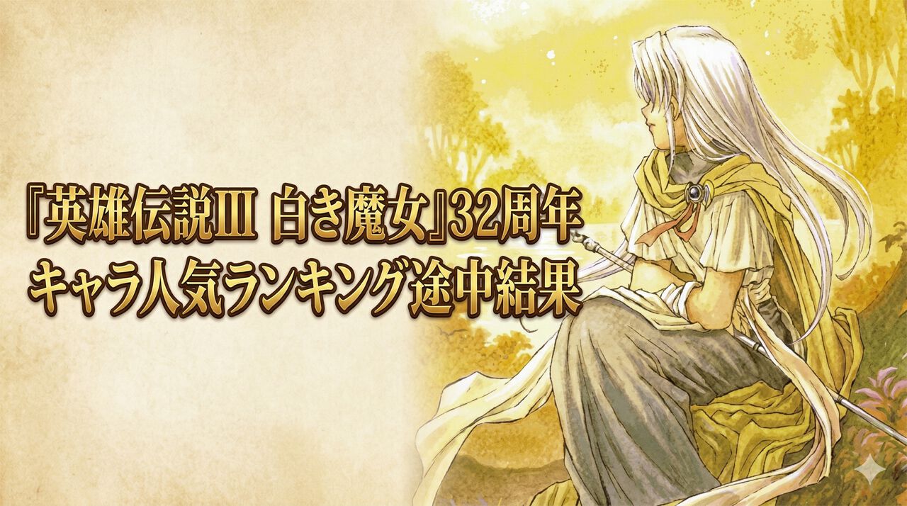 英雄伝説III 白き魔女』キャラ人気ランキング途中結果。グースや