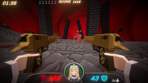 『Guns and Nuns: Storming Hell』シスターが高笑いしながら重火器をぶっ放す。地獄に乗り込み、ショットガンや火炎放射器で悪魔を蹴散らす爽快FPS