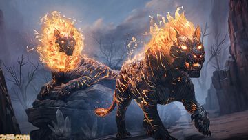PS5版『ARK Survival Ascended』炎を纏うネコ科の新生物がかっこいい。初期マップの2倍の広さを持つ、海マップを追加する無料アプデが本日（6/5）配信