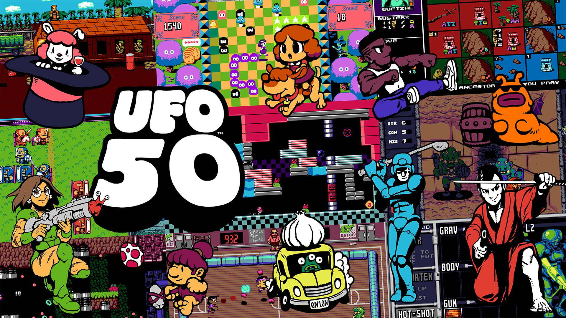架空のレトロゲーム50本を収録した傑作コンピレーション『UFO 50』が