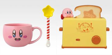 『星のカービィ』5月の一番くじの景品公開。かわいいマグカップはスターロッド付き。トースター風タイマー、ガラス炊飯器など食べ物ネタメイン