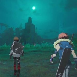 【SAO】『Echoes of Aincrad』第1層エリアに登場する《エルファ迷宮山》東の廃城が公開。月明かりに照らされる夜景があまりにも美しい…