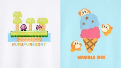 『星のカービィ』GUコラボアパレル先行予約販売がスタート。バカンスを満喫するカービィ&ワドルディのTシャツやパジャマをオンラインストアで展開