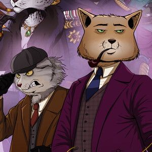 チベットスナギツネとマヌルネコのコンビが事件を追うADV『Moses&Plato Last Train to Clawville』4/14配信