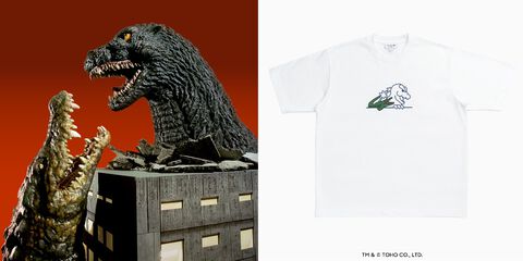 『ゴジラ』ラコステのコラボTシャツやポロシャツが発売決定。ゴジラヘッドとワニが共演したゆるかわいいデザイン
