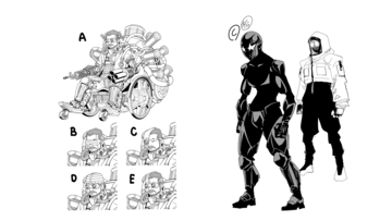 『チェイサーゲーム』衝撃の登場を果たした宮崎副社長型メカ『T1』＆明星眼鏡の設定画を初公開