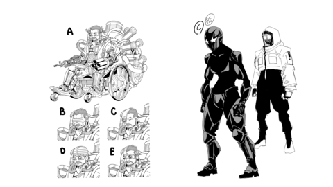 『チェイサーゲーム』衝撃の登場を果たした宮崎副社長型メカ『T1』＆明星眼鏡の設定画を初公開