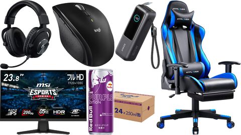 【Amazonタイムセール】MSIの23.8インチゲーミングモニターが38%オフに。ゲーミングチェアは29%オフ、レッドブル24本セットは44%オフ