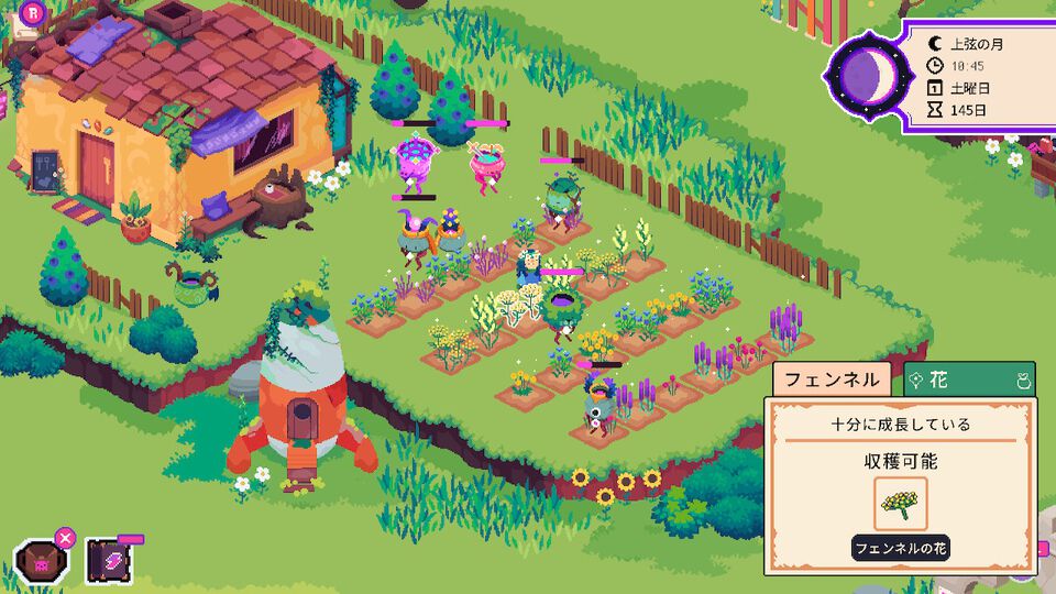 『Ritual of Raven』作業はゴーレムにおまかせのハーブ農園運営シム。心地よい世界にだら～っと浸り、簡単プログラムを組むと資産が増える満足感【GWおすすめゲームレビュー】
