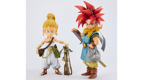 『クロノ・トリガー』クロノとマールがパッケージイラストの姿でフィギュア化。武器や表情はもちろんパッケージではわからない背後の姿もバッチリ表現